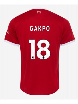 Liverpool Cody Gakpo #18 Replika Hemmakläder 2023-24 Kortärmad